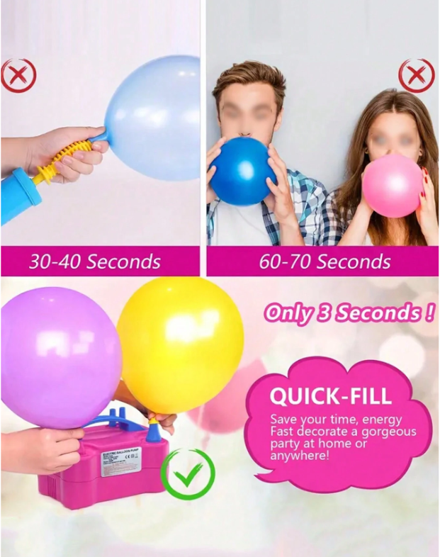 Inflador de globos eléctrico