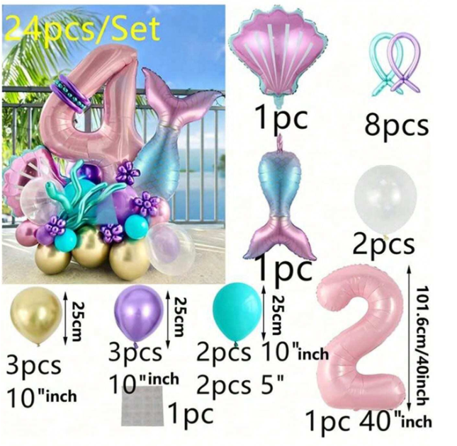 Set para bucket con número