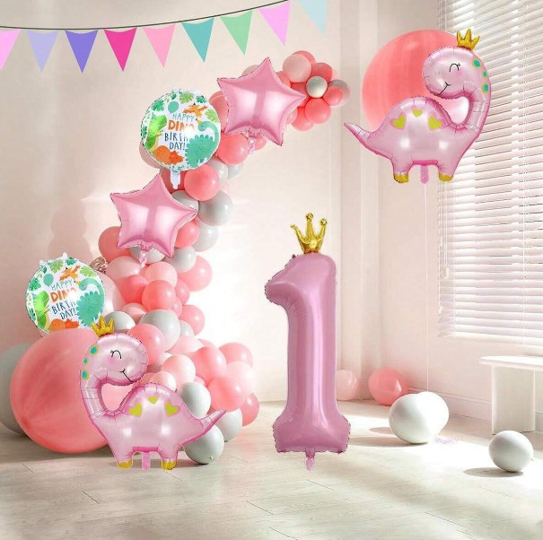 Número Dino Pink