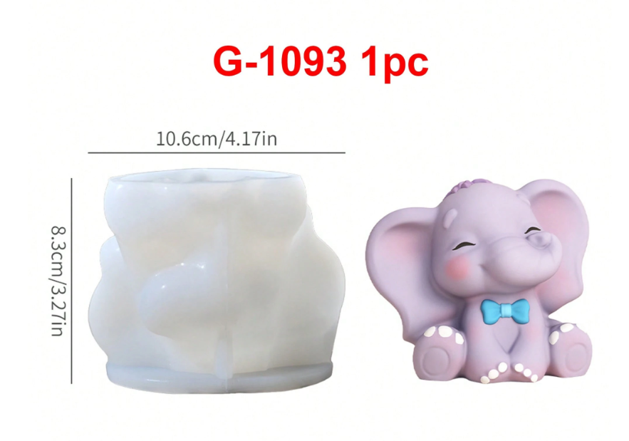 Molde Elefantito 3D (L)