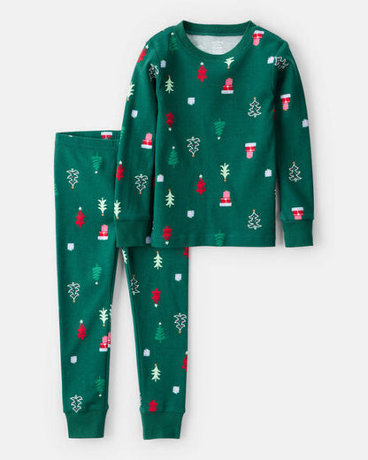 Pijama árbol navideño