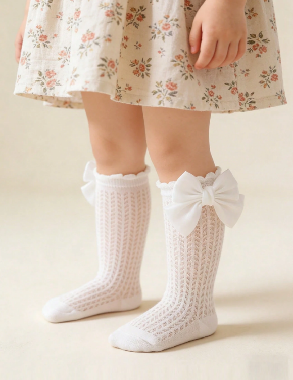 Set  6 pares de medias lazo