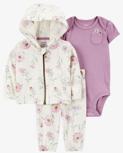 Conjunto 3 piezas Floral