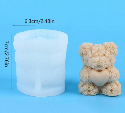 Molde de Silicón Osito