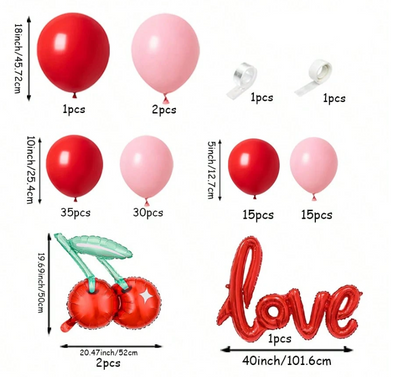 Set de Globos Cerezas