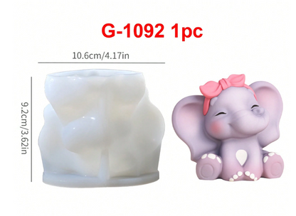 Molde Elefantito 3D (L)