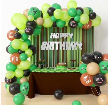 Set de globos Mine Craf