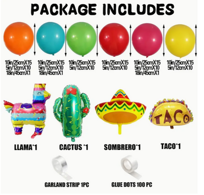 Set Globos Mex fiesta